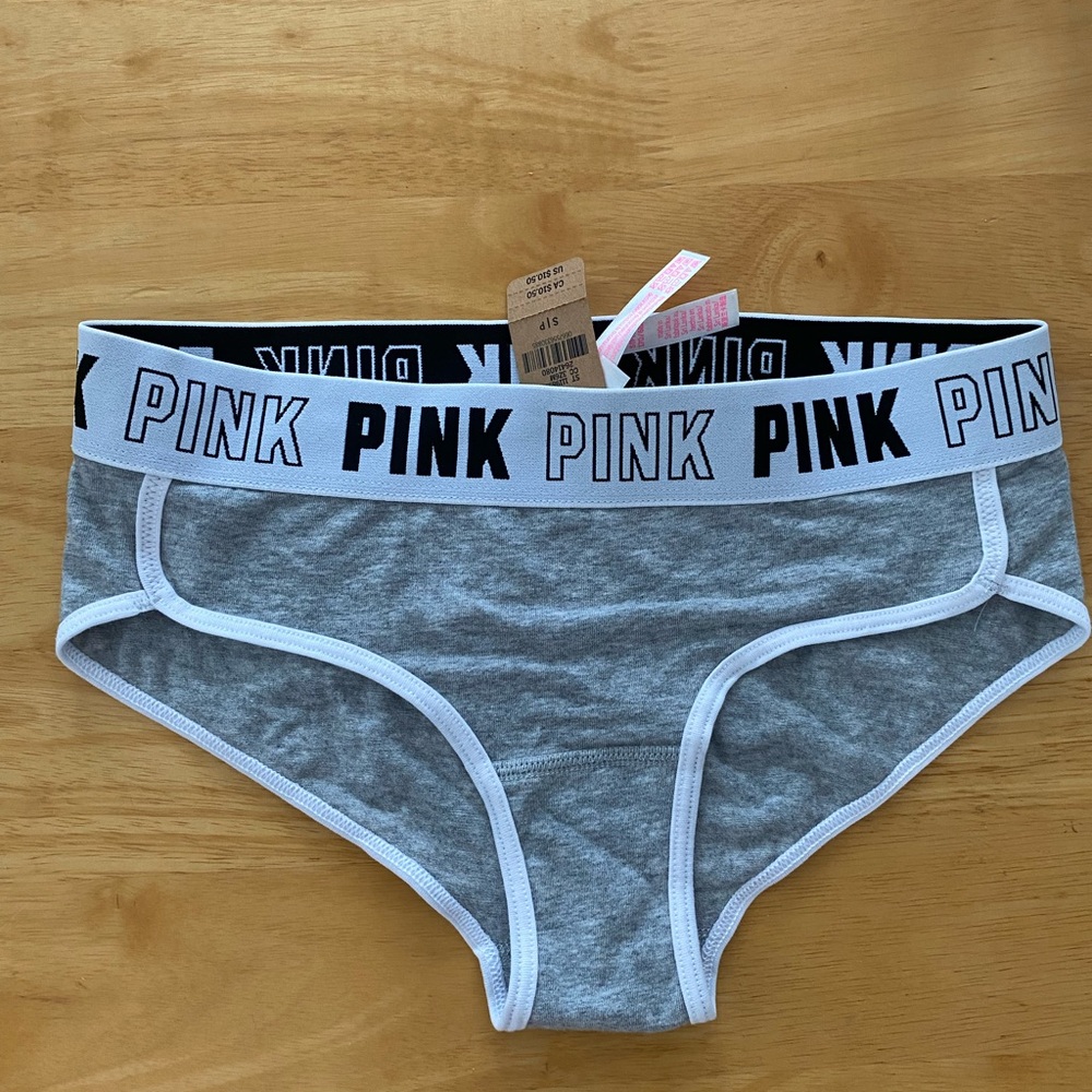 Gray PINK Logo Women's Underwear